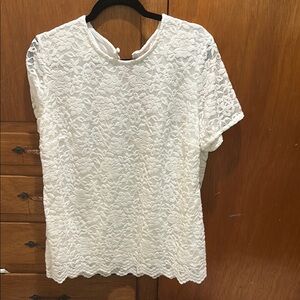 Elegant White Lace Top